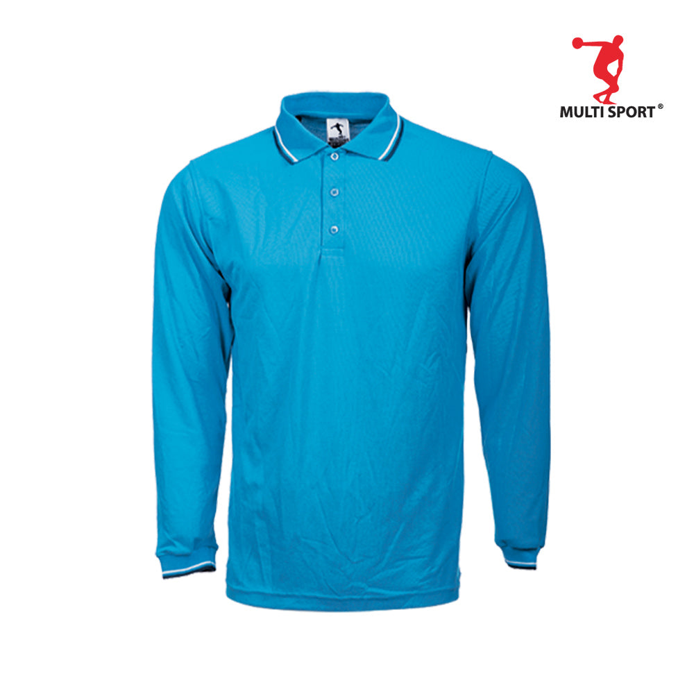 MULTISPORT LONG SLEVEE LACOSTE POLO (TURQUOISE)