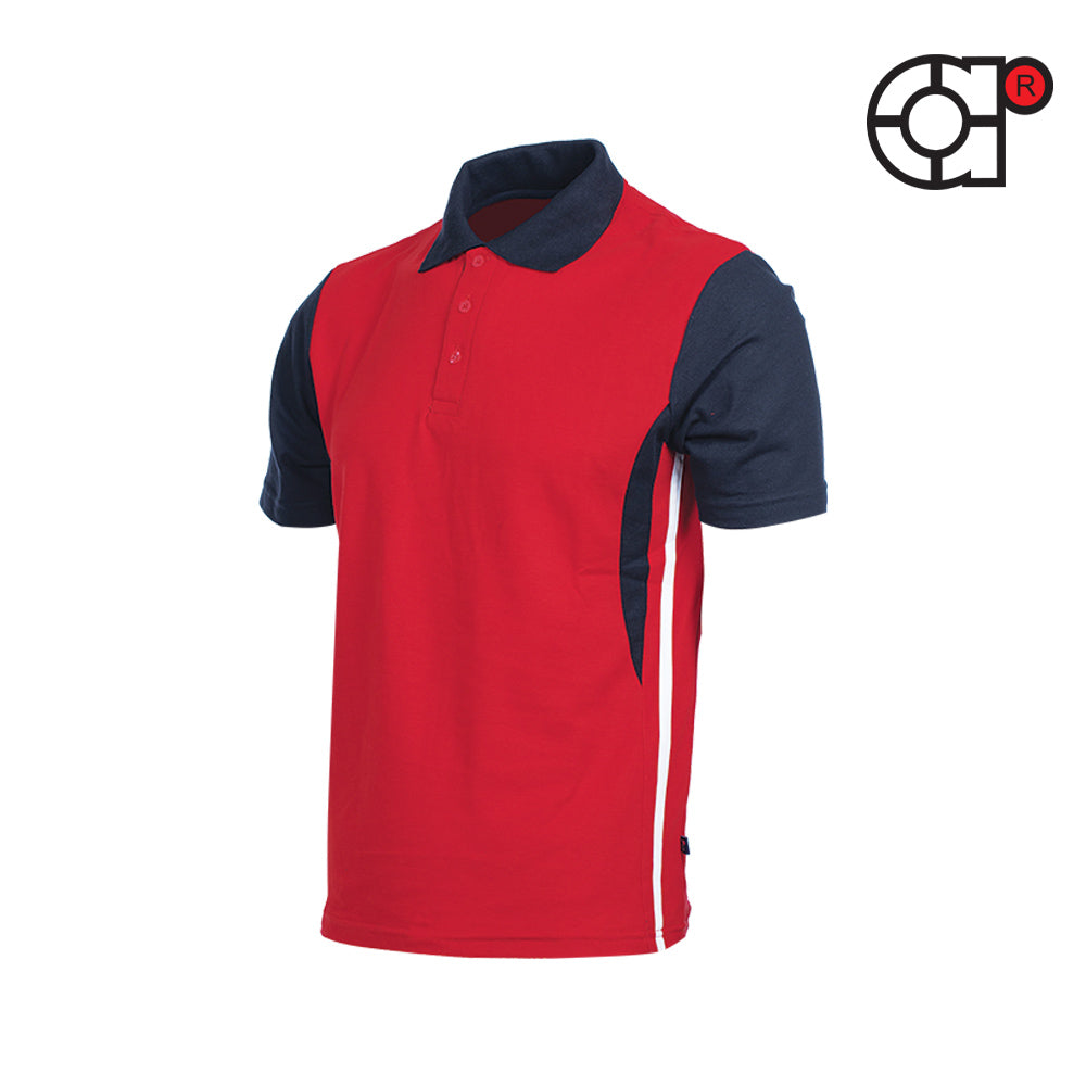 ARORA SHORT SLEEVE LACOSTE HONEYCOMB POLO (RED)