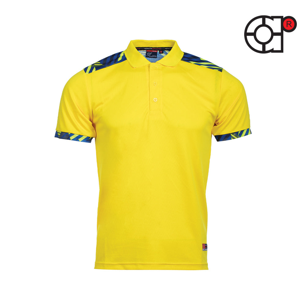 ARORA SHORT SLEEVE DRY FIT SUBLIMATION POLO (YELLOW)